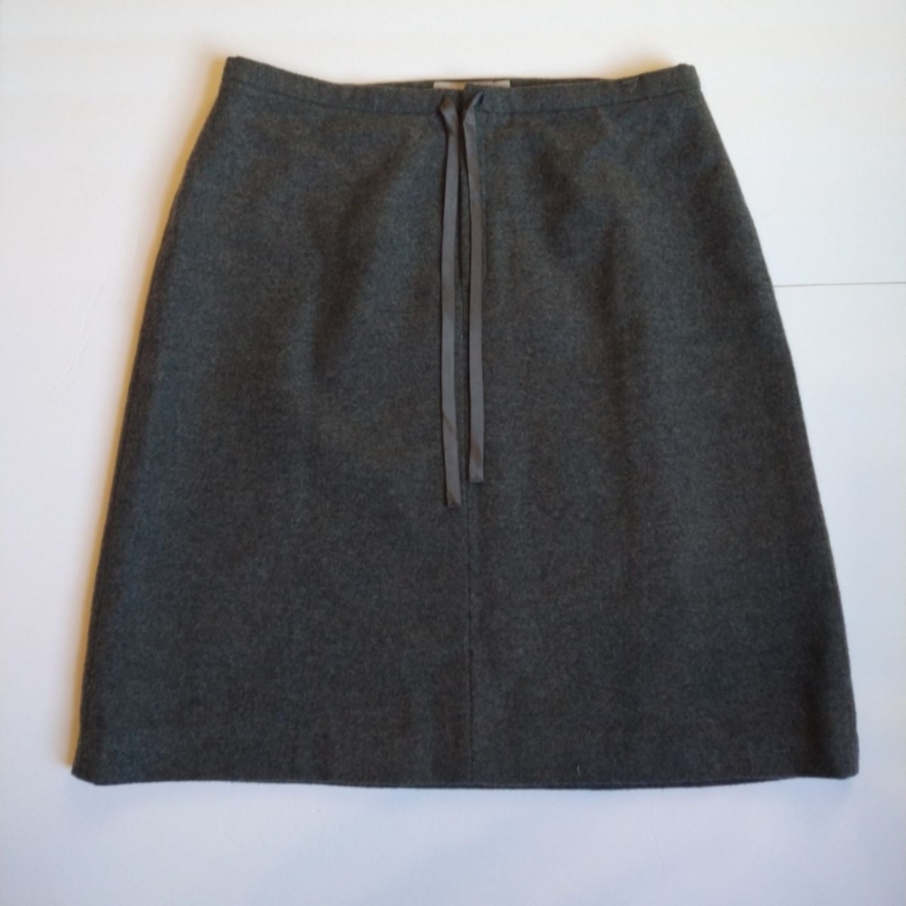 Minimalist Classy Preppy J. Crew skirt Wool front quarter zip Sz s - Picture 6 of 6